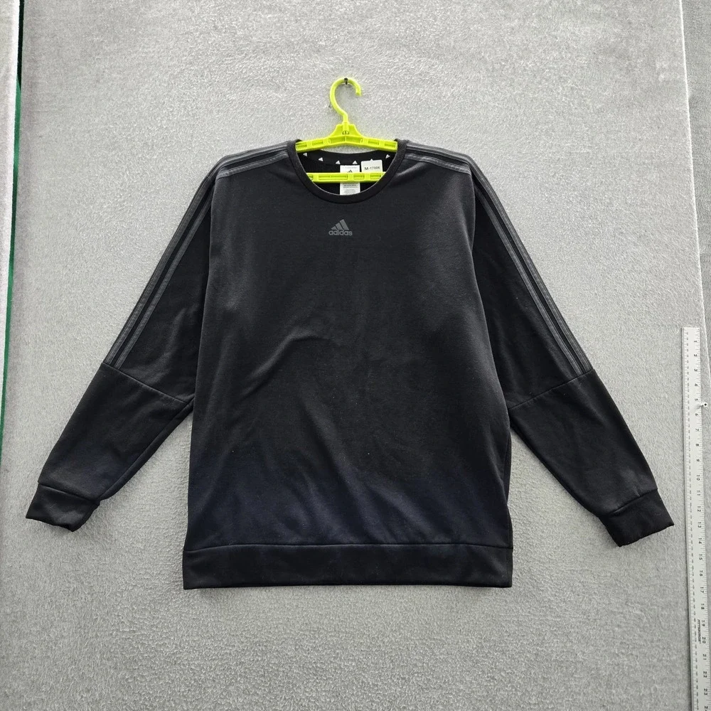 Adidas‎ Men Sweatshirt XL Black Fleece HM2607 Activewear Logo Long Sleeve